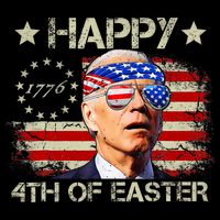 Funny Joe Biden 4th Of July Happy 4th Of Easter Us Flag Sustainable Bucket Hat