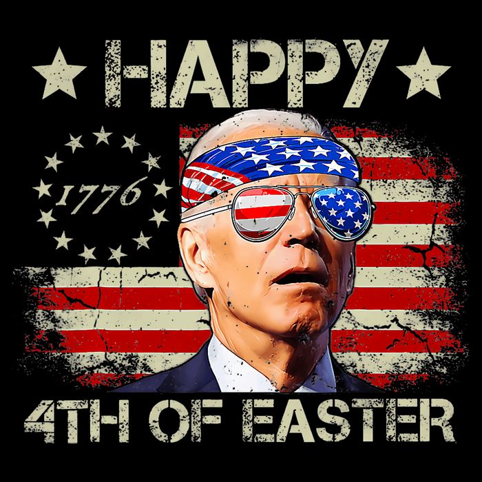 Funny Joe Biden 4th Of July Happy 4th Of Easter Us Flag Sustainable Bucket Hat