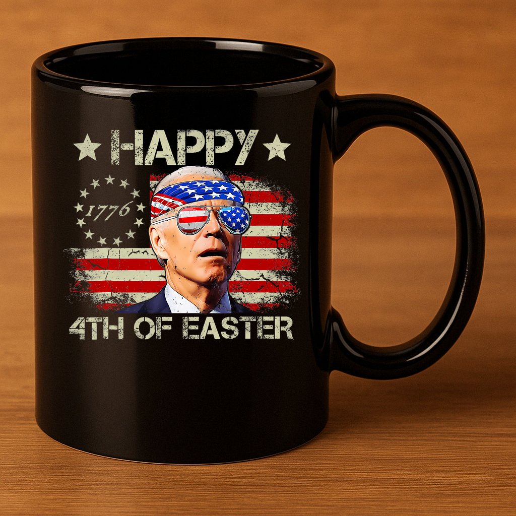 Funny Joe Biden 4th Of July Happy 4th Of Easter Us Flag 11oz C Handle Ceramic Mug