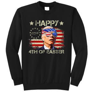 Funny Joe Biden 4th Of July Happy 4th Of Easter Us Flag Tall Sweatshirt