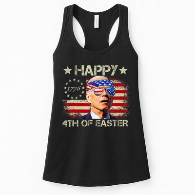 Funny Joe Biden 4th Of July Happy 4th Of Easter Us Flag Womens Tank Top