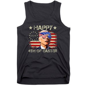 Funny Joe Biden 4th Of July Happy 4th Of Easter Us Flag Tank Top