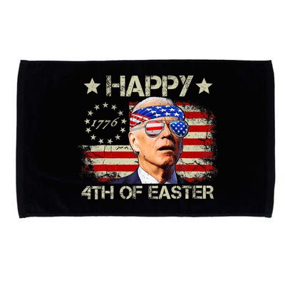 Funny Joe Biden 4th Of July Happy 4th Of Easter Us Flag Microfiber Hand Towel