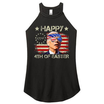 Funny Joe Biden 4th Of July Happy 4th Of Easter Us Flag Women's Perfect Tri Rocker Tank