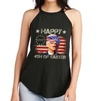 Funny Joe Biden 4th Of July Happy 4th Of Easter Us Flag Women's Perfect Tri Rocker Tank