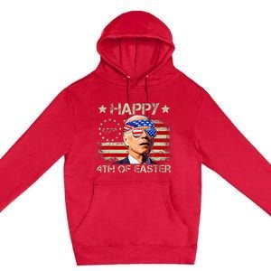 Funny Joe Biden 4th Of July Happy 4th Of Easter Us Flag Premium Pullover Hoodie