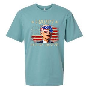 Funny Joe Biden 4th Of July Happy 4th Of Easter Us Flag Sueded Cloud Jersey T-Shirt