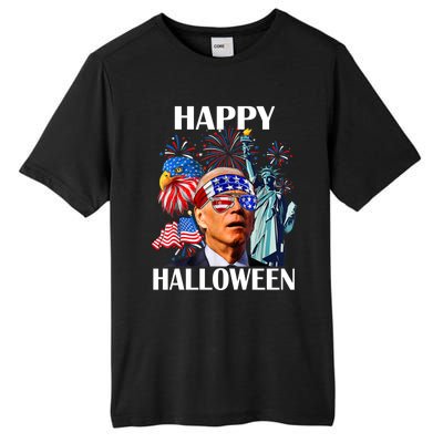 Funny Joe Biden Happy Halloween Confused For 4th Of July Meaningful Gift Tall Fusion ChromaSoft Performance T-Shirt