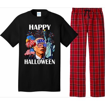 Funny Joe Biden Happy Halloween Confused For 4th Of July Meaningful Gift Pajama Set