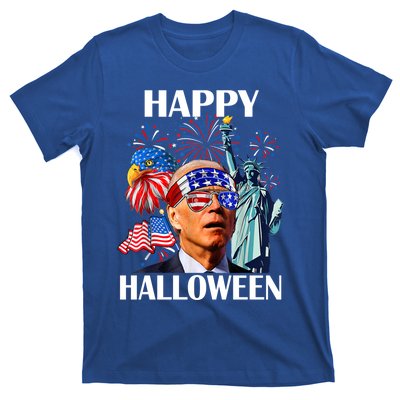 Funny Joe Biden Happy Halloween Confused For 4th Of July Meaningful Gift T-Shirt