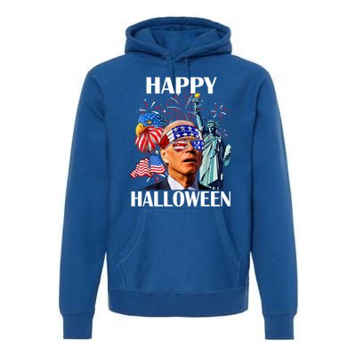 Funny Joe Biden Happy Halloween Confused For 4th Of July Meaningful Gift Premium Hoodie