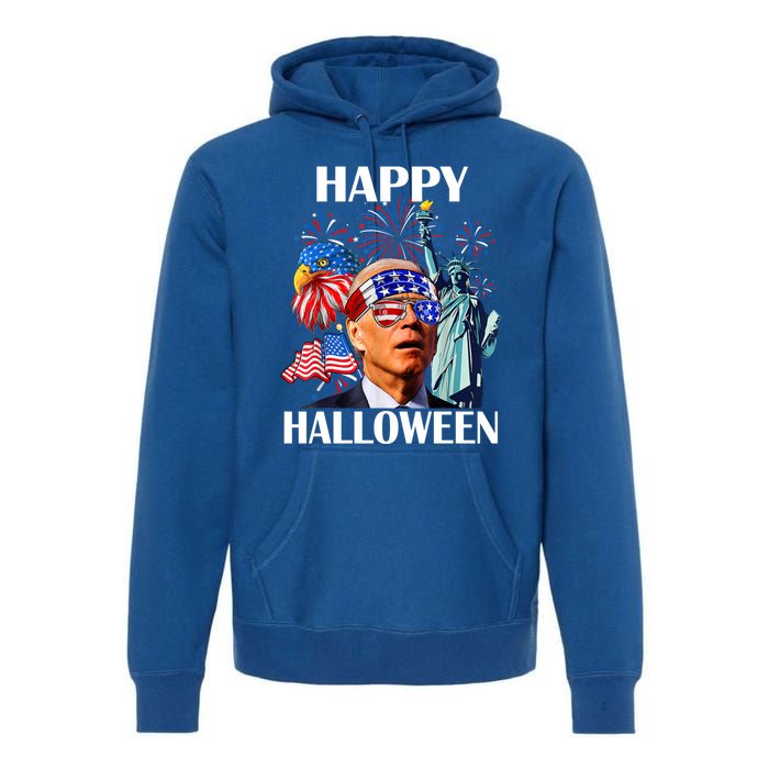 Funny Joe Biden Happy Halloween Confused For 4th Of July Meaningful Gift Premium Hoodie