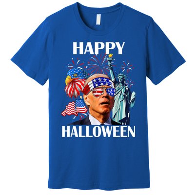 Funny Joe Biden Happy Halloween Confused For 4th Of July Meaningful Gift Premium T-Shirt