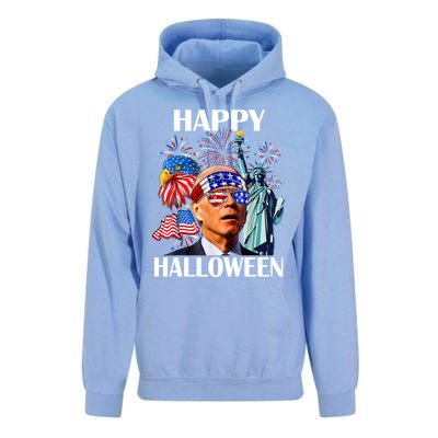 Funny Joe Biden Happy Halloween Confused For 4th Of July Meaningful Gift Unisex Surf Hoodie