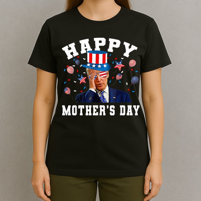 Funny Joe Biden Happy 4th Of July Confused Mother's Day T-Shirt