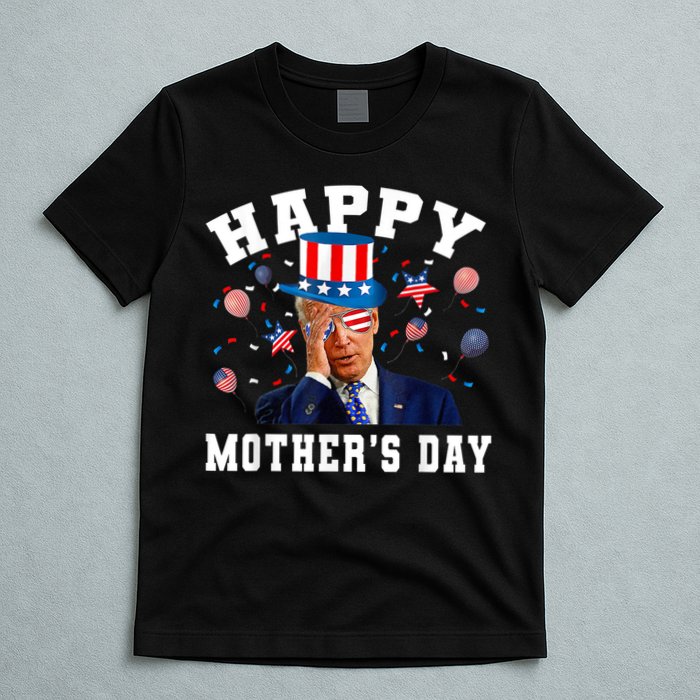 Funny Joe Biden Happy 4th Of July Confused Mother's Day T-Shirt
