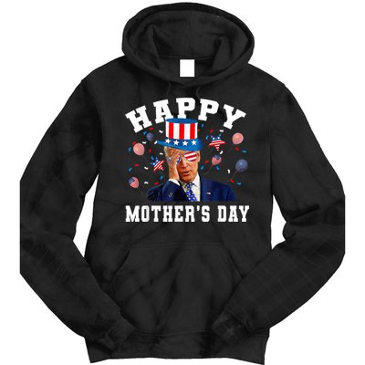Funny Joe Biden Happy 4th Of July Confused Mother's Day Tie Dye Hoodie