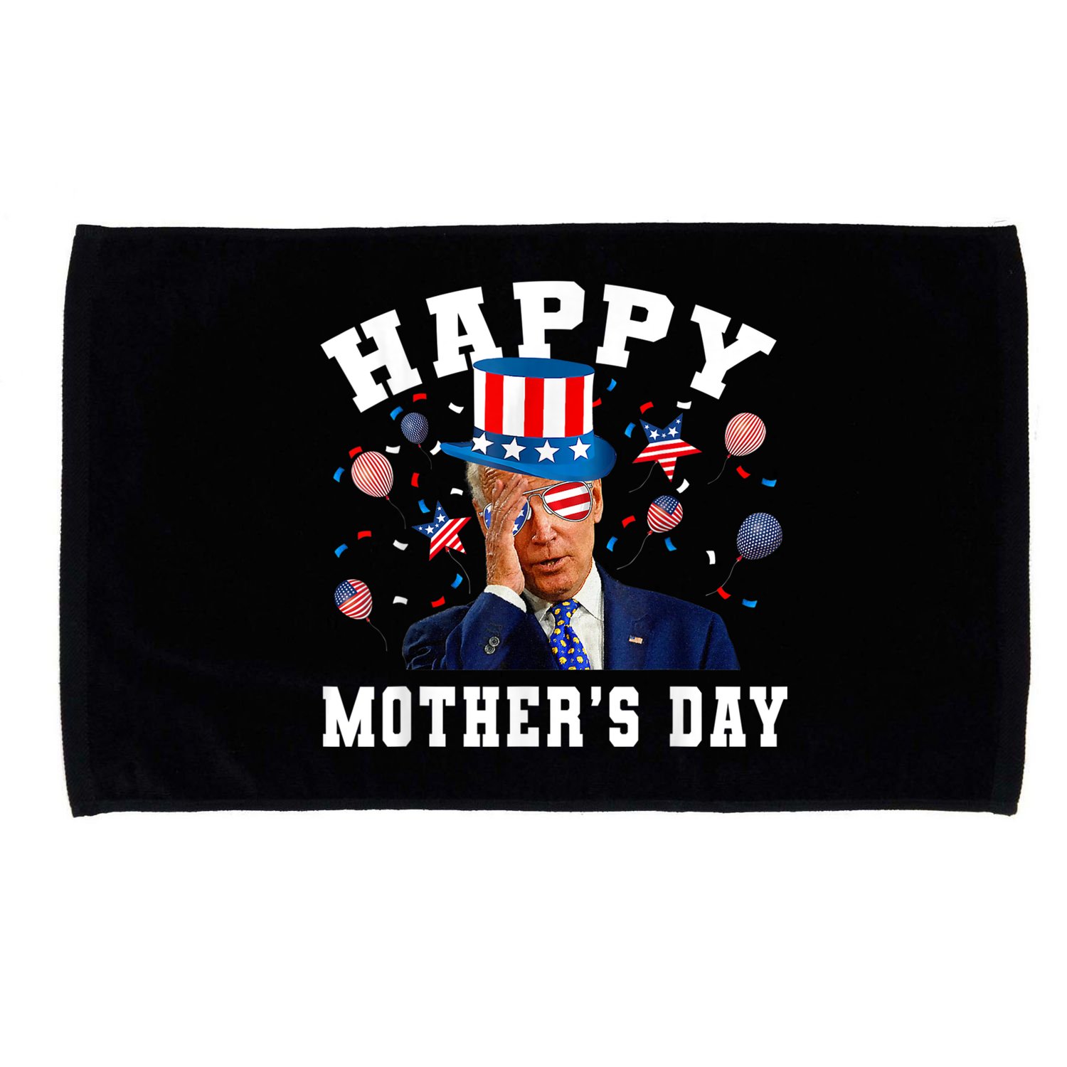 Funny Joe Biden Happy 4th Of July Confused Mother's Day Microfiber Hand Towel