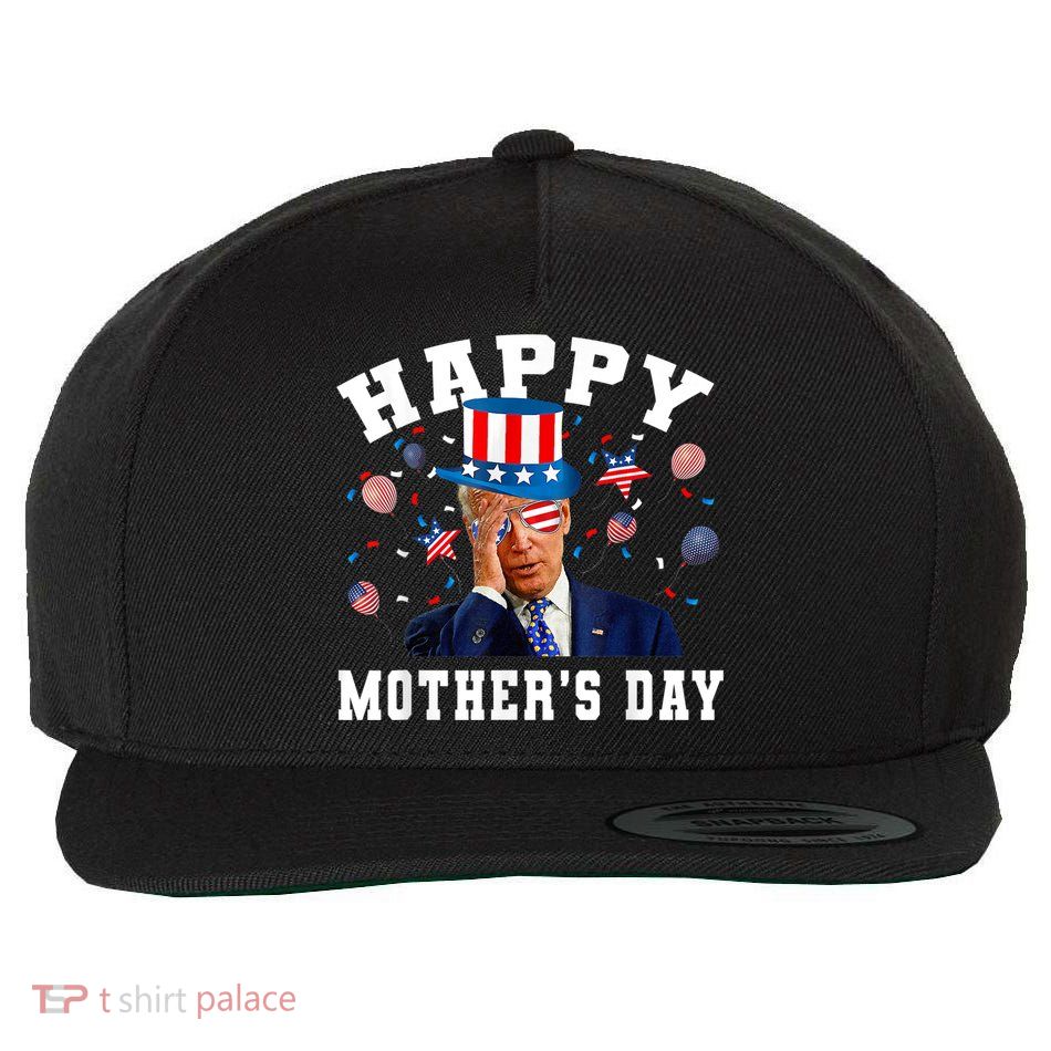 Funny Joe Biden Happy 4th Of July Confused Mother's Day Wool Snapback Cap