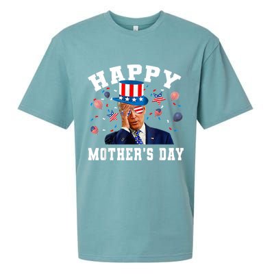 Funny Joe Biden Happy 4th Of July Confused Mother's Day Sueded Cloud Jersey T-Shirt