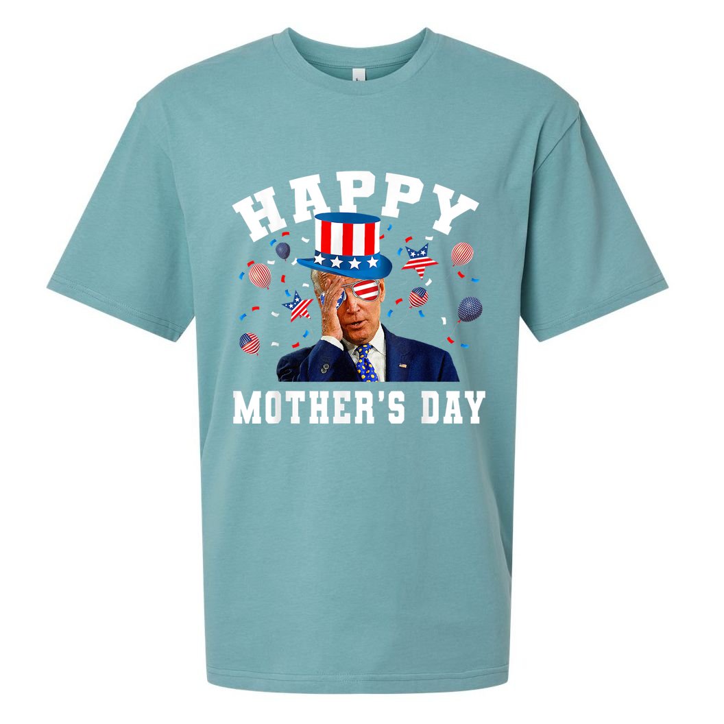 Funny Joe Biden Happy 4th Of July Confused Mother's Day Sueded Cloud Jersey T-Shirt