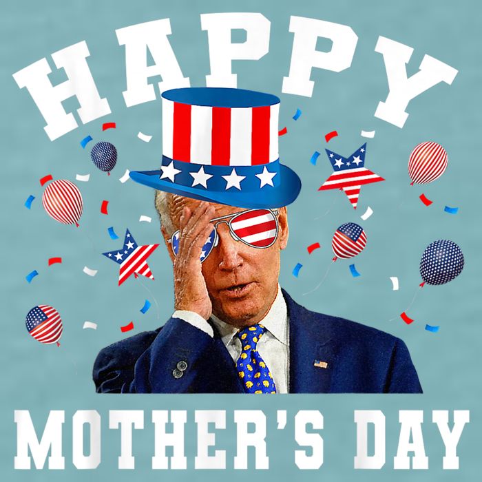Funny Joe Biden Happy 4th Of July Confused Mother's Day Sueded Cloud Jersey T-Shirt