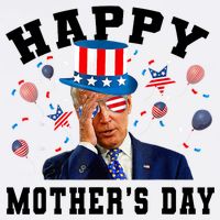 Funny Joe Biden Happy 4th Of July Confused Mother's Day Garment-Dyed Sweatshirt