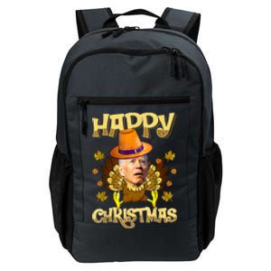 Funny Joe Biden Santa Turkey Merry Thanksgiving Christmas Daily Commute Backpack