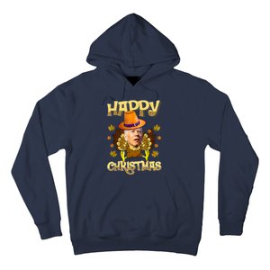 Funny Joe Biden Santa Turkey Merry Thanksgiving Christmas Hoodie