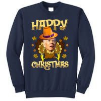 Funny Joe Biden Santa Turkey Merry Thanksgiving Christmas Sweatshirt