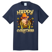 Funny Joe Biden Santa Turkey Merry Thanksgiving Christmas Tall T-Shirt