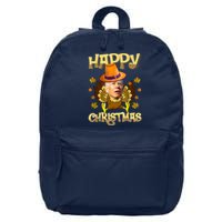 Funny Joe Biden Santa Turkey Merry Thanksgiving Christmas 16 in Basic Backpack