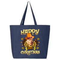 Funny Joe Biden Santa Turkey Merry Thanksgiving Christmas 25L Jumbo Tote