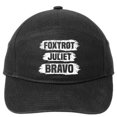 Foxtrot Juliet Bravo FJB 7-Panel Snapback Hat