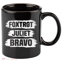 Foxtrot Juliet Bravo FJB 11oz C Handle Ceramic Mug