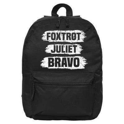 Foxtrot Juliet Bravo FJB 16 in Basic Backpack