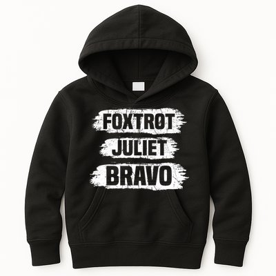Foxtrot Juliet Bravo FJB Kids Hoodie