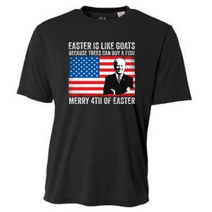 Funny Joe Biden Merry 4th Of Easter Design Fourth Of July Cooling Performance Crew T-Shirt