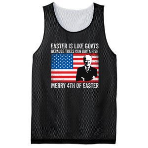 Funny Joe Biden Merry 4th Of Easter Design Fourth Of July Mesh Reversible Basketball Jersey Tank