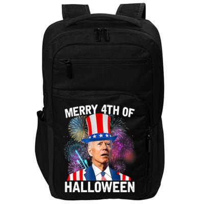 Funny Joe Biden Gift 4th Of July Merry 4th Of Halloween Gift Impact Tech Backpack