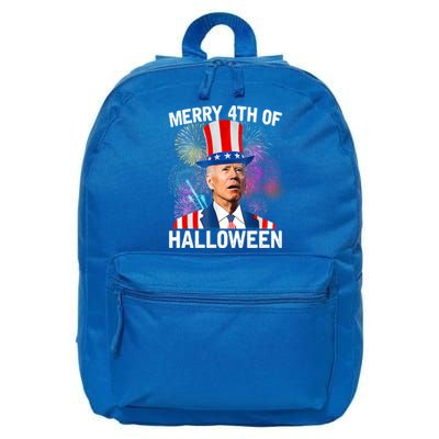 Funny Joe Biden Gift 4th Of July Merry 4th Of Halloween Gift 16 in Basic Backpack