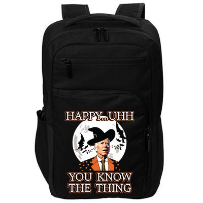Funny Joe Biden Dazed Halloween Costume Impact Tech Backpack