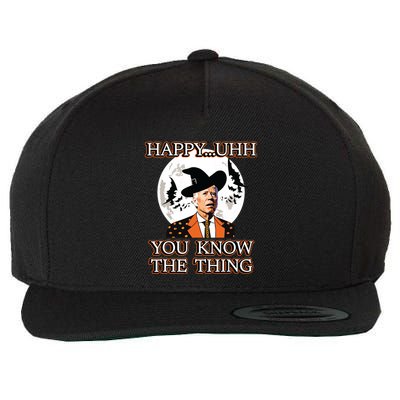 Funny Joe Biden Dazed Halloween Costume Wool Snapback Cap
