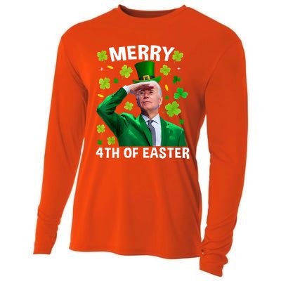 Funny Joe Biden St Patricks Day Merry 4th Of Easter Gift Cooling Performance Long Sleeve Crew