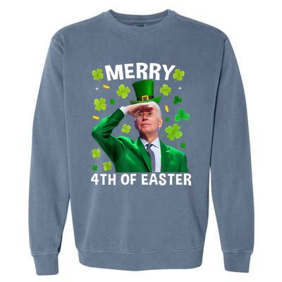 Funny Joe Biden St Patricks Day Merry 4th Of Easter Gift Garment-Dyed Sweatshirt