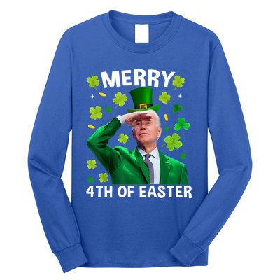 Funny Joe Biden St Patricks Day Merry 4th Of Easter Gift Long Sleeve Shirt