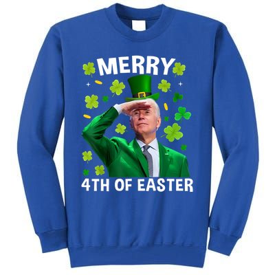 Funny Joe Biden St Patricks Day Merry 4th Of Easter Gift Tall Sweatshirt