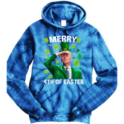 Funny Joe Biden St Patricks Day Merry 4th Of Easter Gift Tie Dye Hoodie