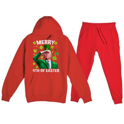 Funny Joe Biden St Patricks Day Merry 4th Of Easter Gift Premium Hooded Sweatsuit Set