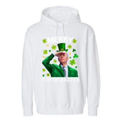 Funny Joe Biden St Patricks Day Merry 4th Of Easter Gift Garment-Dyed Fleece Hoodie